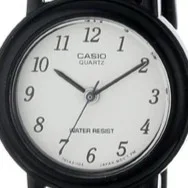 Casio Analog — White dial, resin case