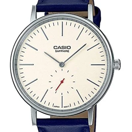 Casio Analog — White dial, steel case
