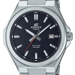 Casio Edifice EFB-108D-1AV — black dial, steel case