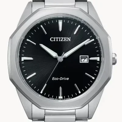 Citizen Eco-Drive — White dial, steel case