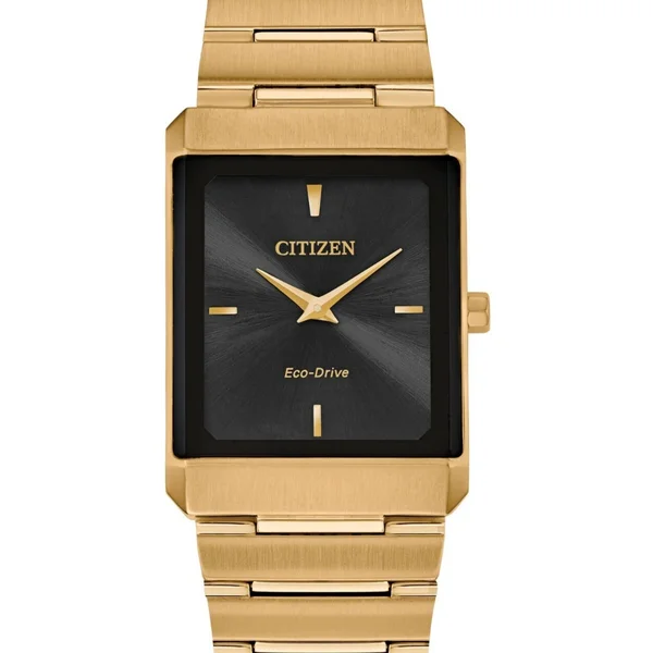 Citizen Eco-Drive — Red dial, steel case