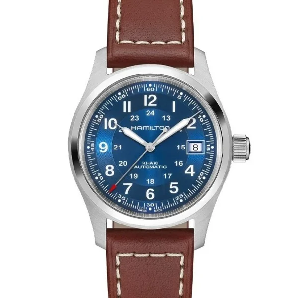 Hamilton Khaki Field — Black dial, steel case