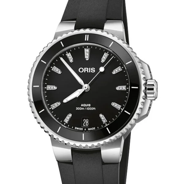 Oris Aquis Date — Black dial, steel case