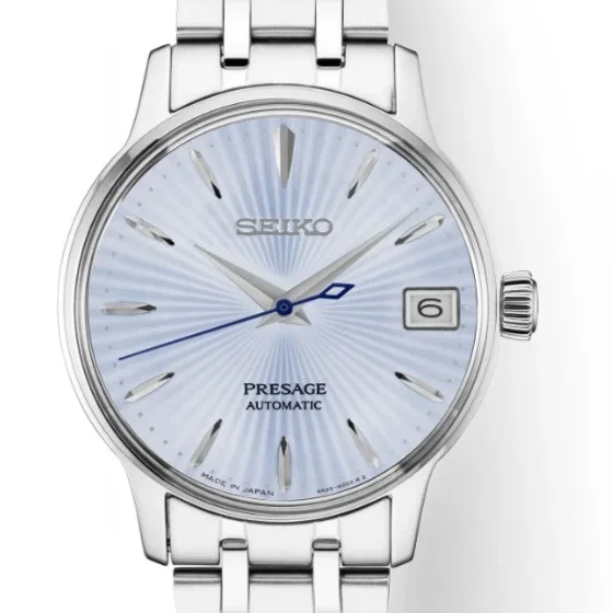 Seiko Presage — White dial, steel case