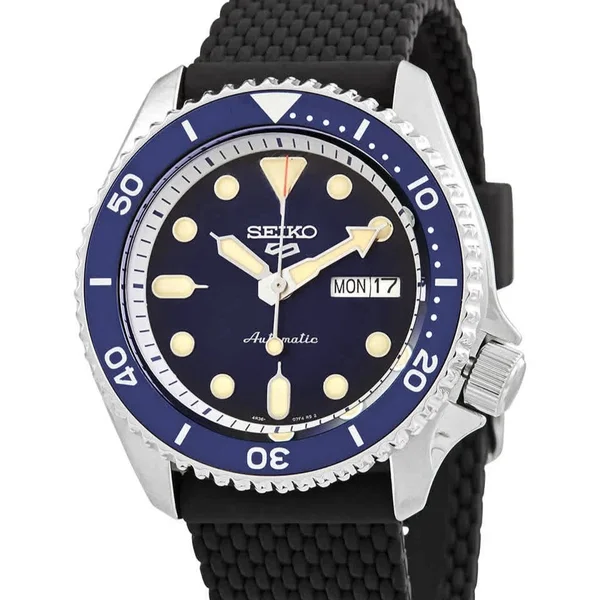 Seiko Prospex — Black dial, steel case