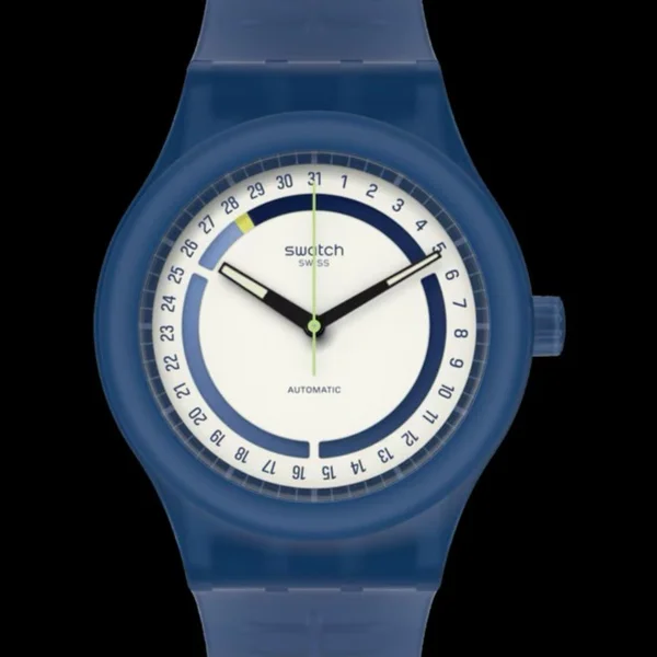 Swatch Sistem51 — Blue dial, plastic case