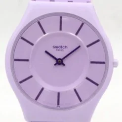 Swatch Skin — White dial, plastic case