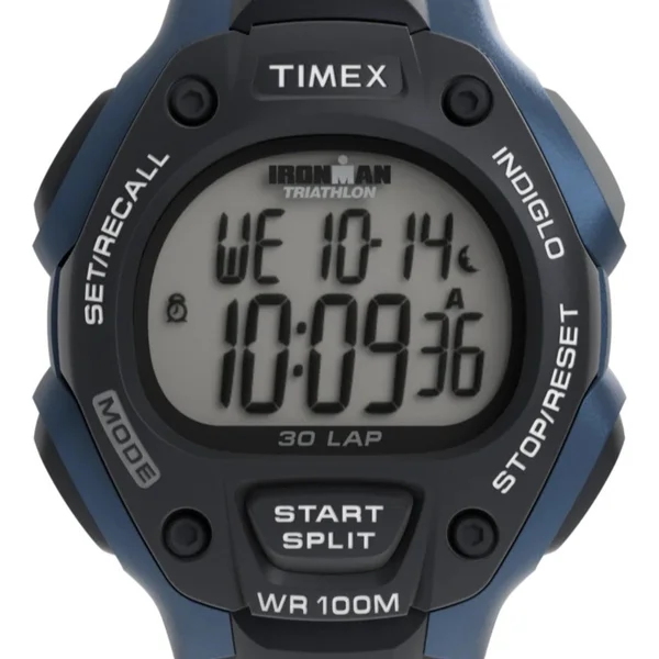 Timex Ironman — Black dial, resin case