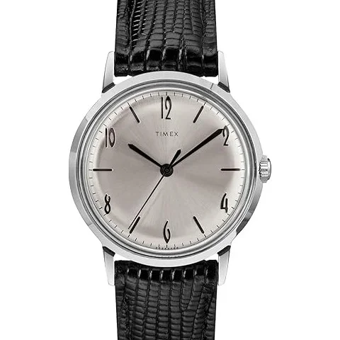 Timex Marlin — White dial, steel case