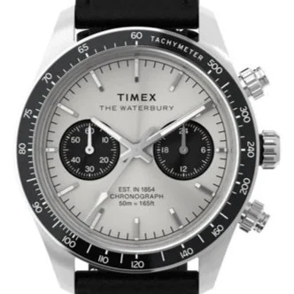 Timex Waterbury — White dial, steel case