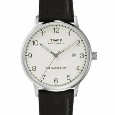 Timex Waterbury — White dial, steel case
