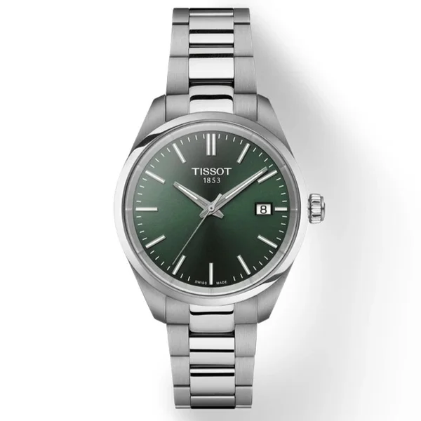 Tissot PR 100 — White dial, steel case