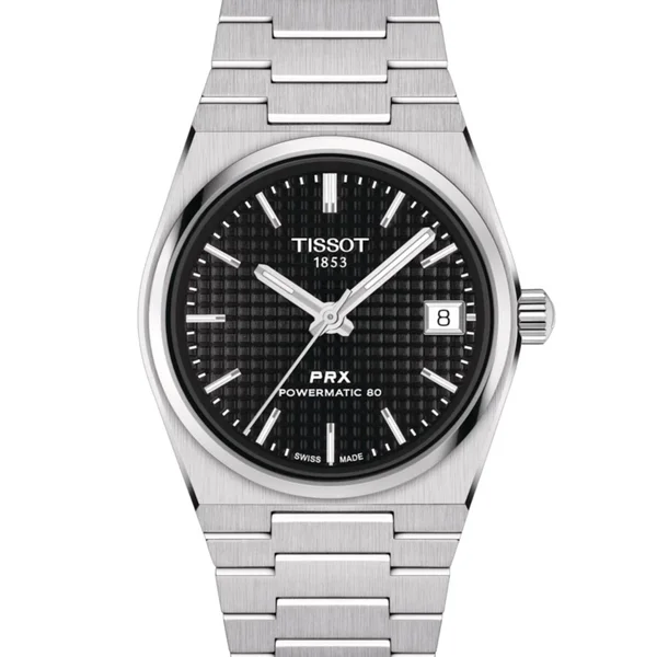 Tissot PRX — Black dial, steel case