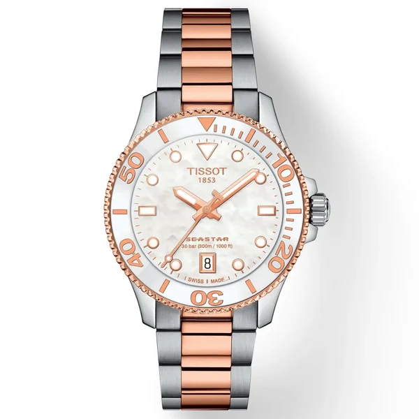 Tissot Seastar — Black dial, steel case